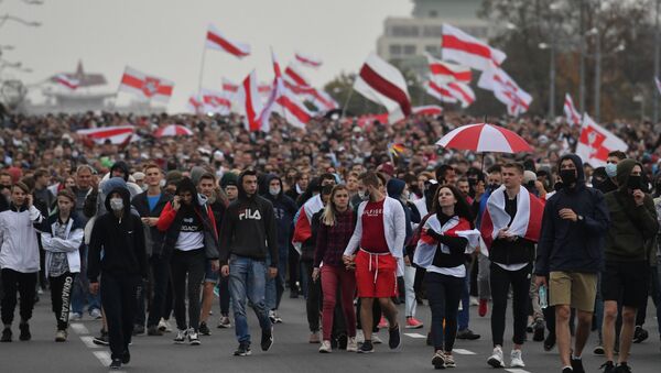 Protestas en Minsk - Sputnik Mundo