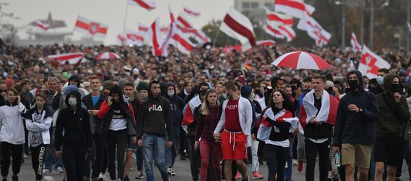 Protestas en Minsk - Sputnik Mundo