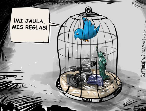 Twitter extiende su política de censura a la casa matriz de Sputnik - Sputnik Mundo