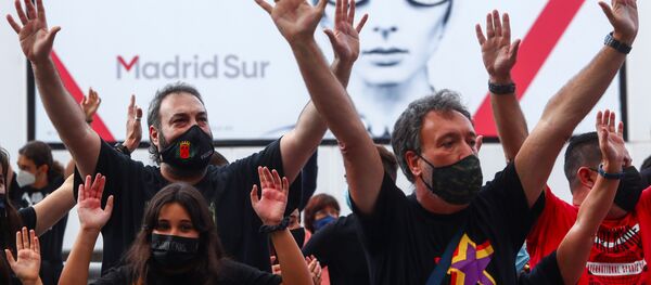 Protestas en Madrid contra las medidas anti-COVID - Sputnik Mundo
