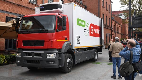 El camión eléctrico ruso Moskva - Sputnik Mundo