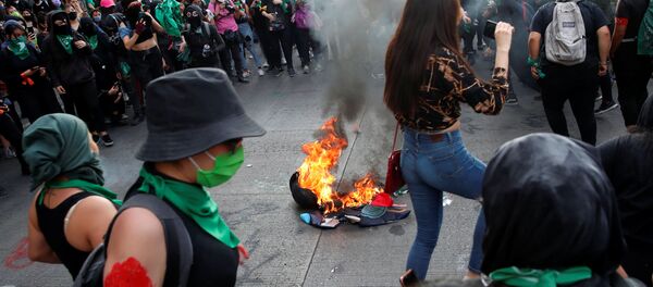 Manifestación feminista en Ciudad de México - Sputnik Mundo