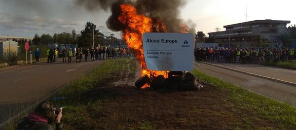 Protestas el 29 de septiembre en la planta de Alcoa en Galicia - Sputnik Mundo