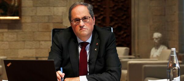 Quim Torra, el presidente de Cataluña inhabilitado - Sputnik Mundo