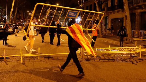 Protestas en Barcelona - Sputnik Mundo