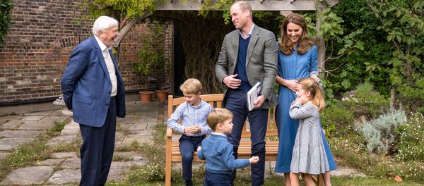El científico británico David Attenborough visita al príncipe William y su familia El científico británico David Attenborough visita al príncipe William y su familia - Sputnik Mundo