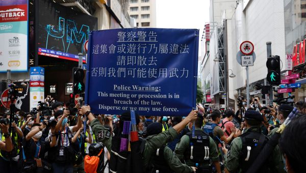 Protestas en Honk Kong Protestas en Honk Kong - Sputnik Mundo