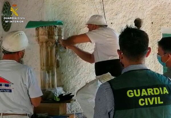 Trabajos de recuperación del torreón almenado en Chinchón (Madrid) - Sputnik Mundo