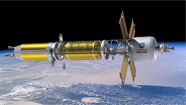 Ilustración de un sistema de propulsión térmica nuclear (NTP) - Sputnik Mundo