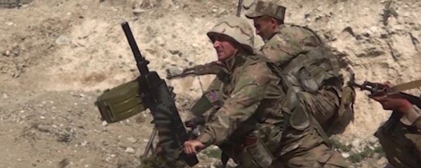 Militares de Azerbaiyán en Nagorno Karabaj - Sputnik Mundo