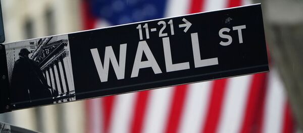 Señal de tráfico en Wall Street - Sputnik Mundo