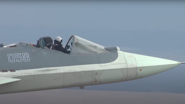 Caza Su-57 'descapotable' Caza Su-57 'descapotable' - Sputnik Mundo
