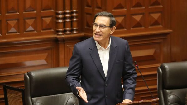 Martín Vizcarra, presidente de Perú - Sputnik Mundo