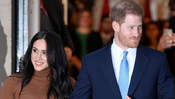 El príncipe Harry y su esposa, Meghan Markle - Sputnik Mundo