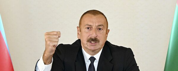El presidente de Azerbaián, Ilham Aliyev - Sputnik Mundo