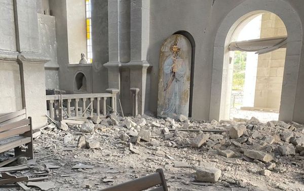 La catedral histórica de Ghazanchetsots en la localidad de Shusha de Nagorno Karabaj La catedral histórica de Ghazanchetsots en la localidad de Shusha de Nagorno Karabaj - Sputnik Mundo