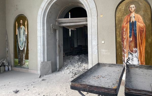 La catedral histórica de Ghazanchetsots en la localidad de Shusha de Nagorno Karabaj La catedral histórica de Ghazanchetsots en la localidad de Shusha de Nagorno Karabaj - Sputnik Mundo