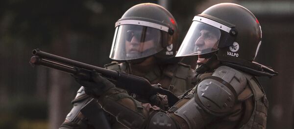 Carabinero con escopeta Carabinero con escopeta - Sputnik Mundo