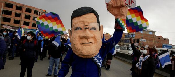 Los partidarios de Luis Arce - Sputnik Mundo