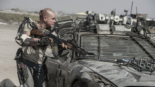 Matt Damon en a película 'Elysium' - Sputnik Mundo