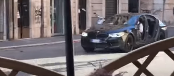 Un BMW M5 en el rodaje de 'Misión imposible: Repercusión' - Sputnik Mundo