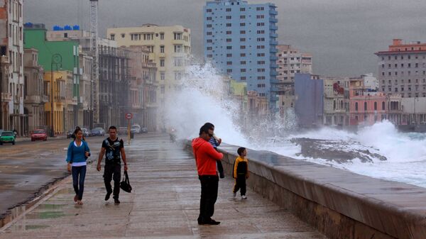 Tormenta en La Habana - Sputnik Mundo