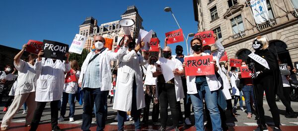 Huelga de los médicos de atención primaria de Cataluña Huelga de los médicos de atención primaria de Cataluña - Sputnik Mundo