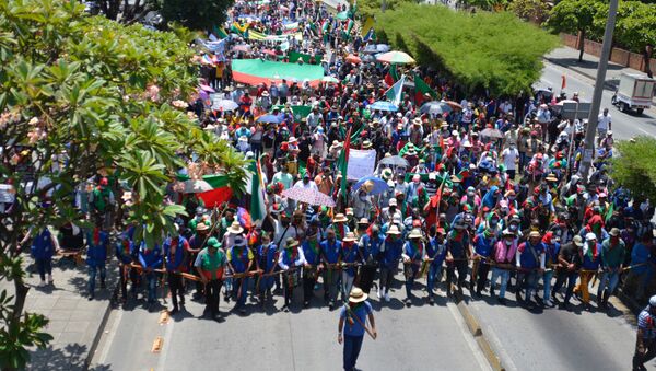 La minga, protesta indígena en Colombia  - Sputnik Mundo