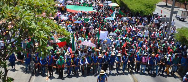 La minga, protesta indígena en Colombia  - Sputnik Mundo