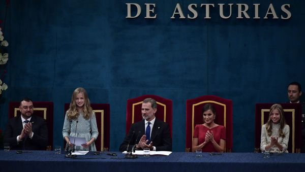 Ceremonia de entrega de los Premios Princesa de Asturias 2019 Ceremonia de entrega de los Premios Princesa de Asturias 2019 - Sputnik Mundo