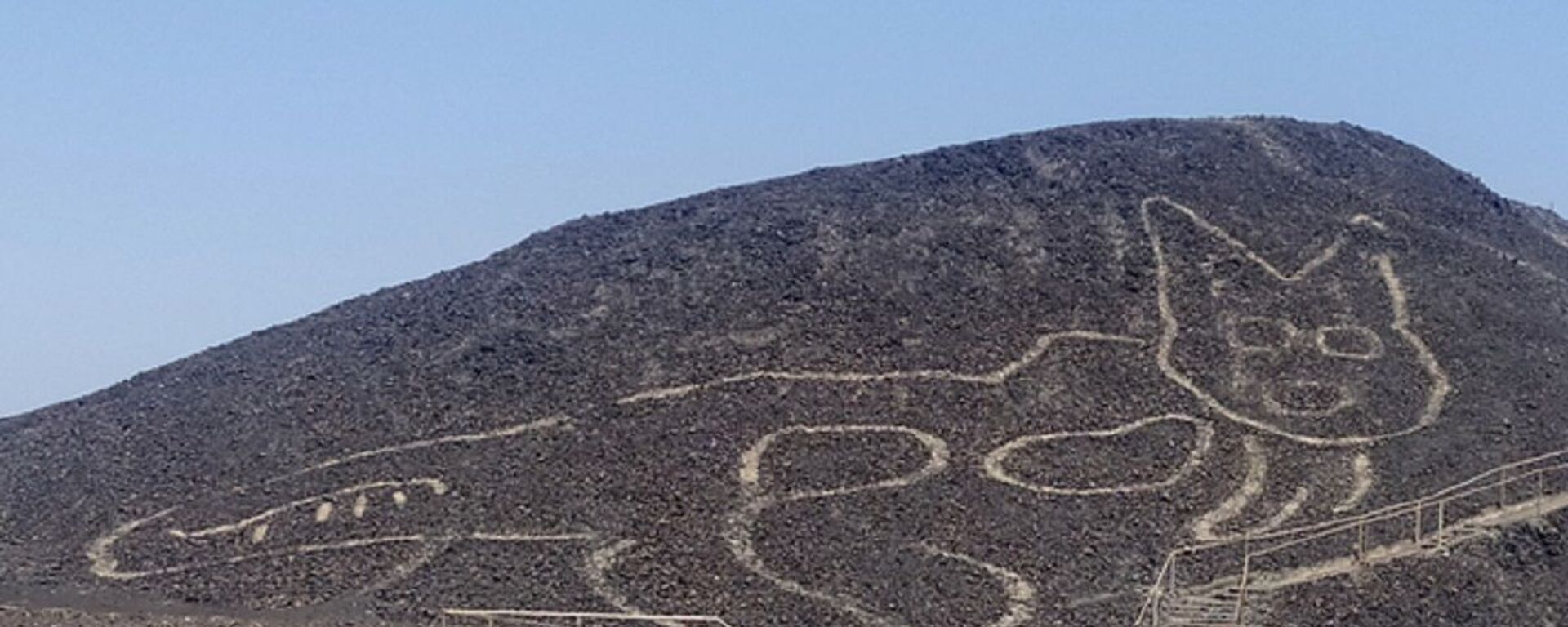 Geoglifo de forma de un felino en las Líneas de Nazca en Perú - Sputnik Mundo, 1920, 16.10.2020