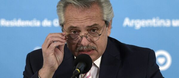 Alberto Fernández, presidente de Argentina - Sputnik Mundo