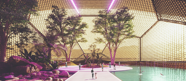 Recreación de la ciudad de Marte en el proyecto SONet Recreación de la ciudad de Marte en el proyecto SONet - Sputnik Mundo