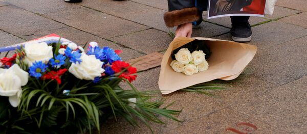 Homenaje al profesor francés Samuel Paty, asesinado en París - Sputnik Mundo
