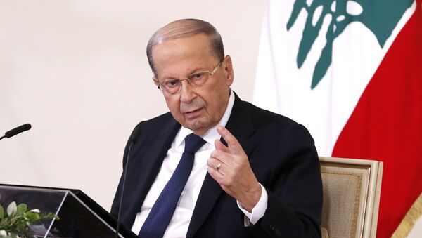 Michel Aoun, presidente del Líbano - Sputnik Mundo