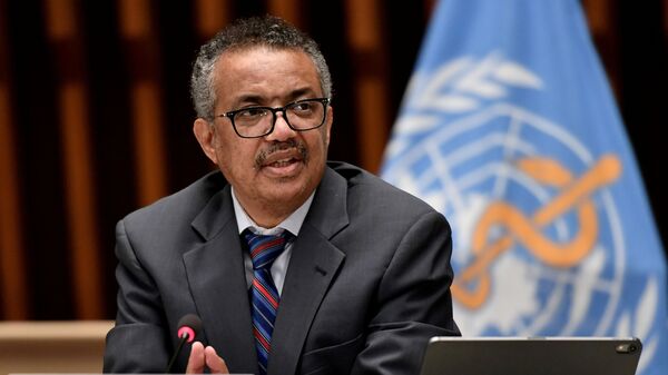 El director general de la Organización Mundial de la Salud (OMS), Tedros Adhanom Ghebreyesus - Sputnik Mundo