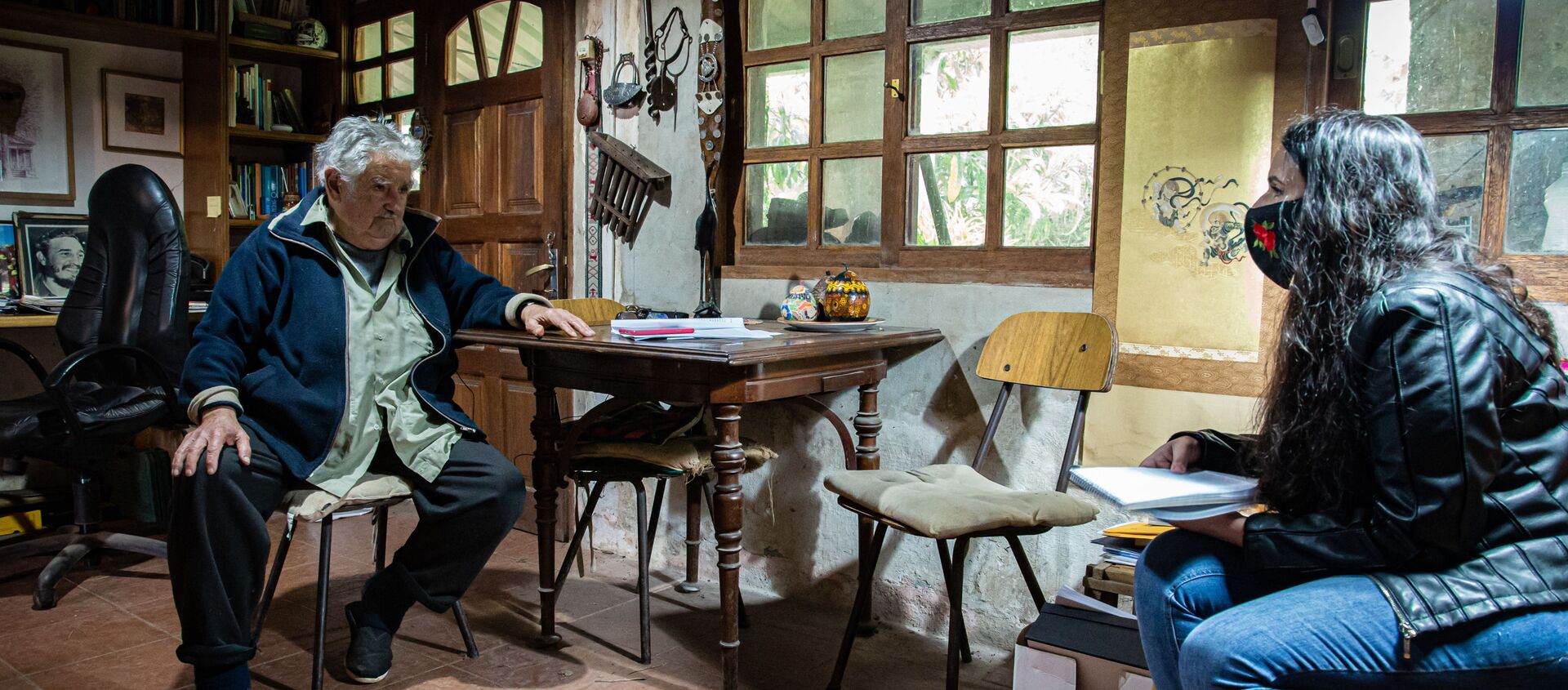 José 'Pepe' Mujica, expresidente de Uruguay, durante la entrevista con Sputnik José 'Pepe' Mujica, expresidente de Uruguay, durante la entrevista con Sputnik - Sputnik Mundo, 1920, 23.10.2020