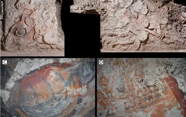 Pinturas en las paredes del temazcal Los Sapos - Sputnik Mundo