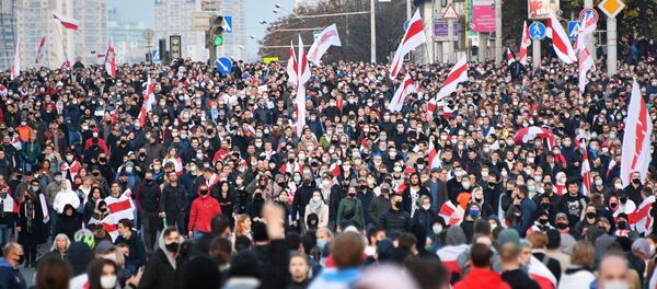 Protestas en Minsk Ultimátum del Pueblo - Sputnik Mundo