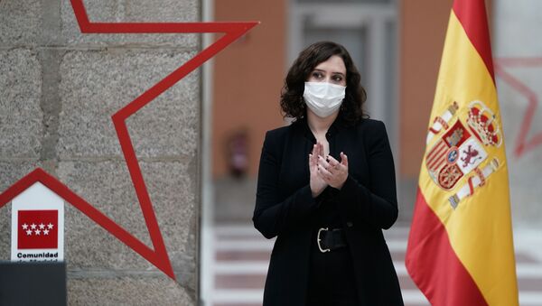La presidenta de la Comunidad de Madrid, Isabel Díaz Ayuso - Sputnik Mundo