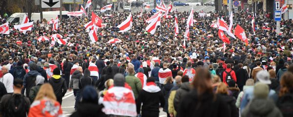 Protestas en Minsk, Bielorrusia Protestas en Minsk, Bielorrusia - Sputnik Mundo