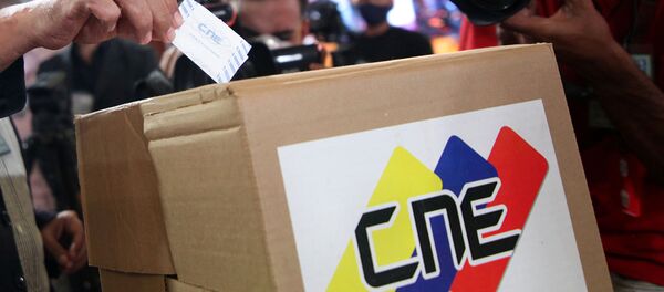 El logo del Consejo Nacional Electoral de Venezuela (imagen referencial) El logo del Consejo Nacional Electoral de Venezuela (imagen referencial) - Sputnik Mundo