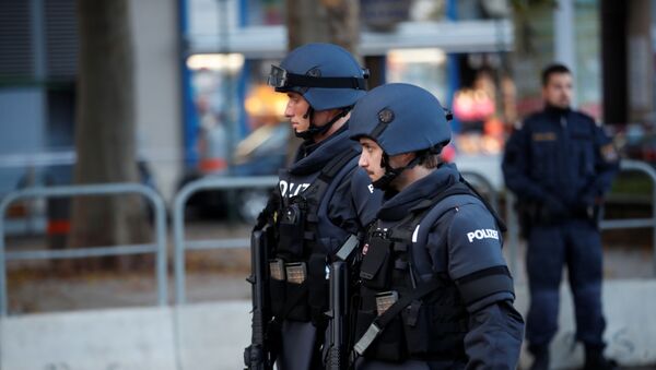 La Policía en Viena, Austria La Policía en Viena, Austria - Sputnik Mundo