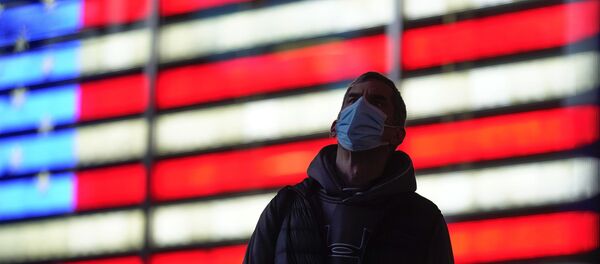Escena del día de las elecciones en Estados Unidos en Times Square (Nueva York) - Sputnik Mundo