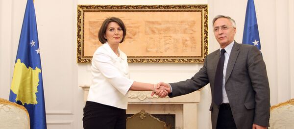 Jakup Krasniqi, expresidente del parlamento de Kosovo Jakup Krasniqi, expresidente del parlamento de Kosovo - Sputnik Mundo