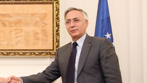 Jakup Krasniqi, expresidente del parlamento de Kosovo Jakup Krasniqi, expresidente del parlamento de Kosovo - Sputnik Mundo