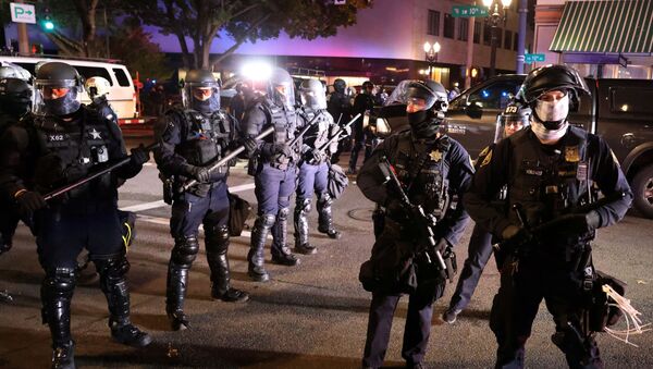 Protestas en Portland, EEUU Protestas en Portland, EEUU - Sputnik Mundo