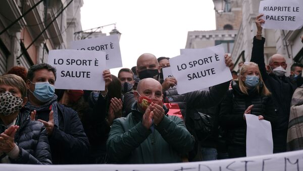 Protestas en Italia - Sputnik Mundo