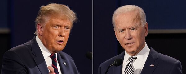 Donald Trump, presidente de EEUU, y Joe Biden, candidato a la Presidencia en el país - Sputnik Mundo