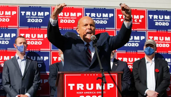 Rudy Giuliani, abogado de Donald Trump, presidente de EEUU